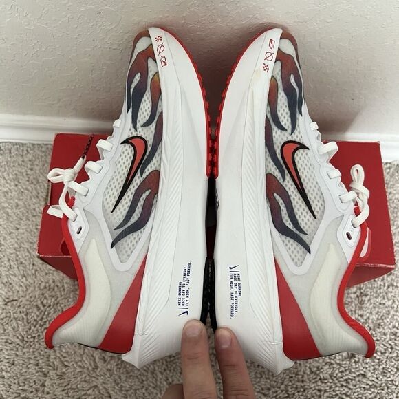 Nike Zoom Fly 6 Premium \'Ekiden Pack\' New White Red HQ3498-100 Mens Size 7.5 New